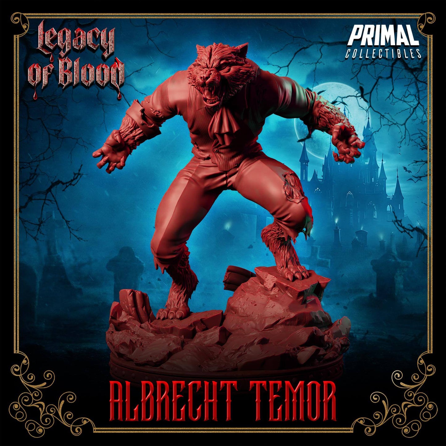 Albrecht Temor - Legacy of Blood 3D Printed Resin RPG/Tabletop/Boardgames Miniature Primal Collectibles