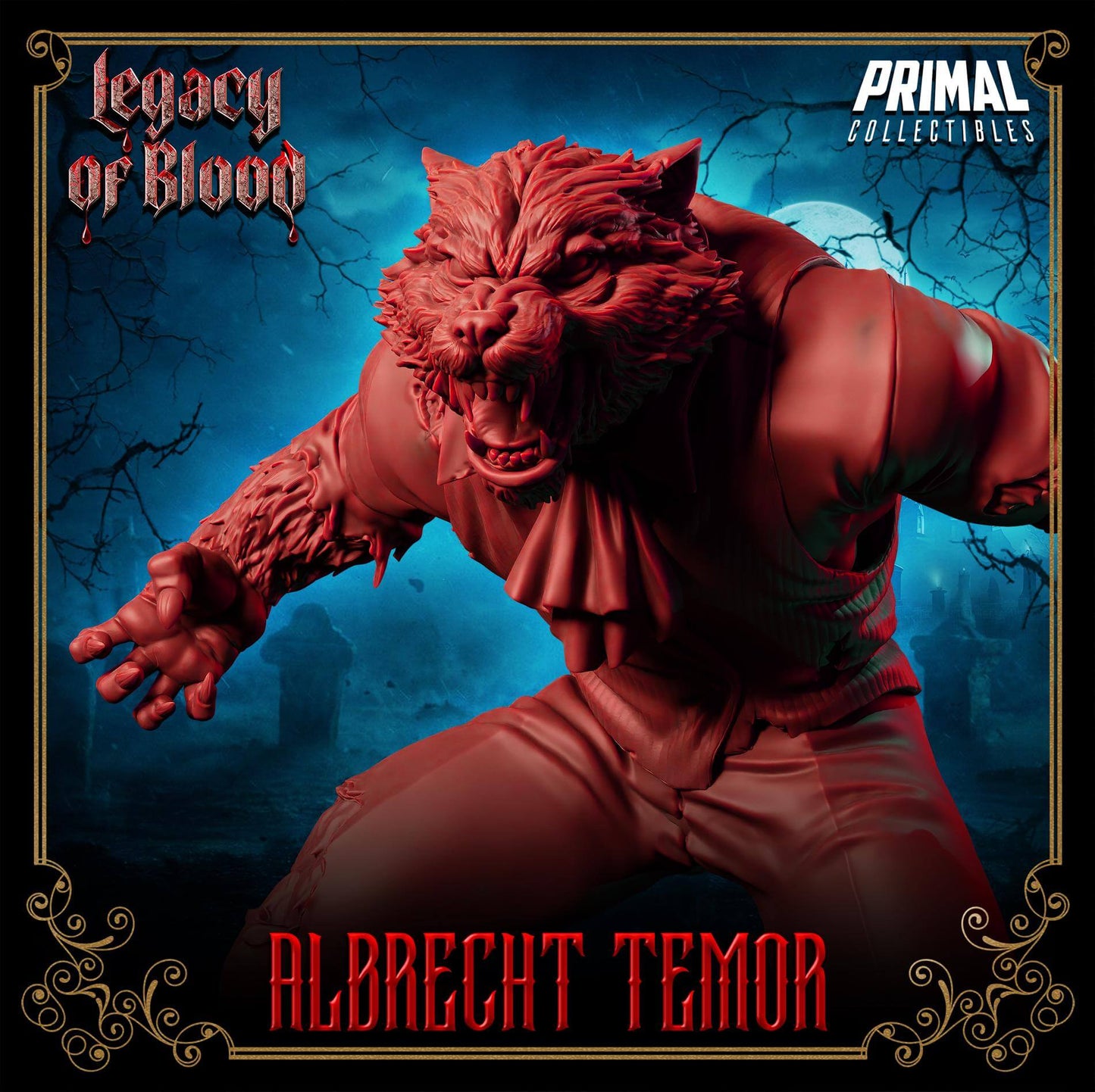 Albrecht Temor - Legacy of Blood 3D Printed Resin RPG/Tabletop/Boardgames Miniature Primal Collectibles