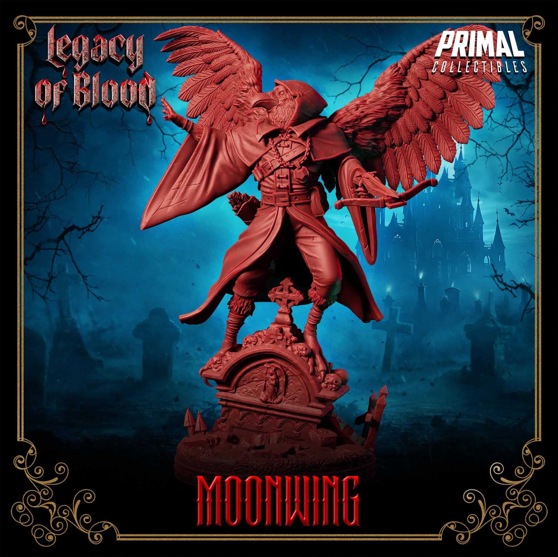 Moonwing - Legacy of Blood 3D Printed Resin RPG/Tabletop/Boardgames Miniature Primal Collectibles
