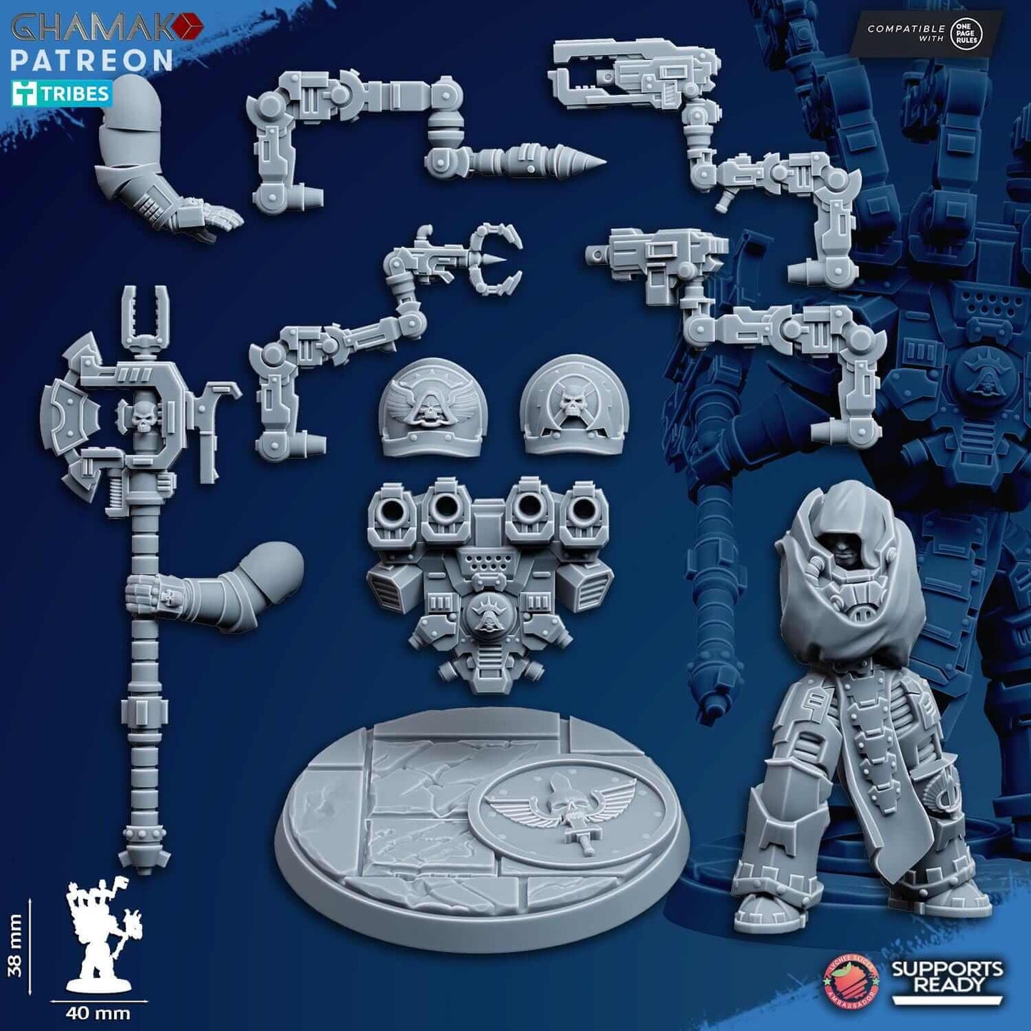 Robed Technomancer - Ghamak Miniatures Grimdark Void Marines