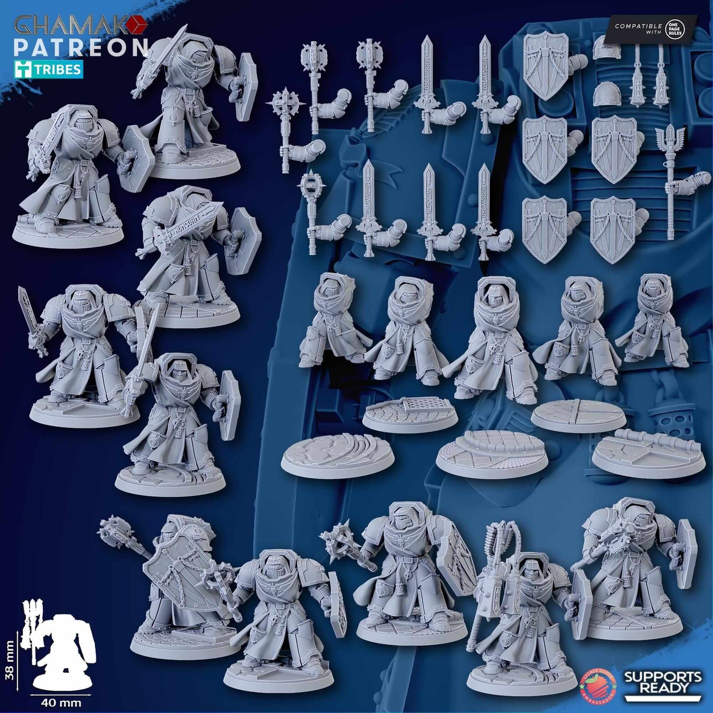 Crusaders of Death - Ghamak Miniatures Grimdark Void Marines