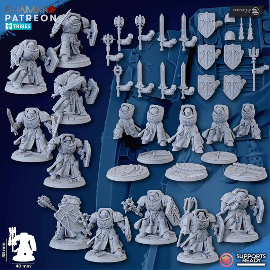 Crusaders of Death - Ghamak Miniatures Grimdark Void Marines