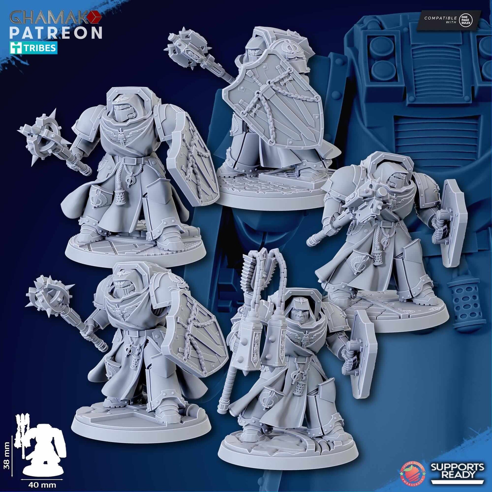 Crusaders of Death - Ghamak Miniatures Grimdark Void Marines