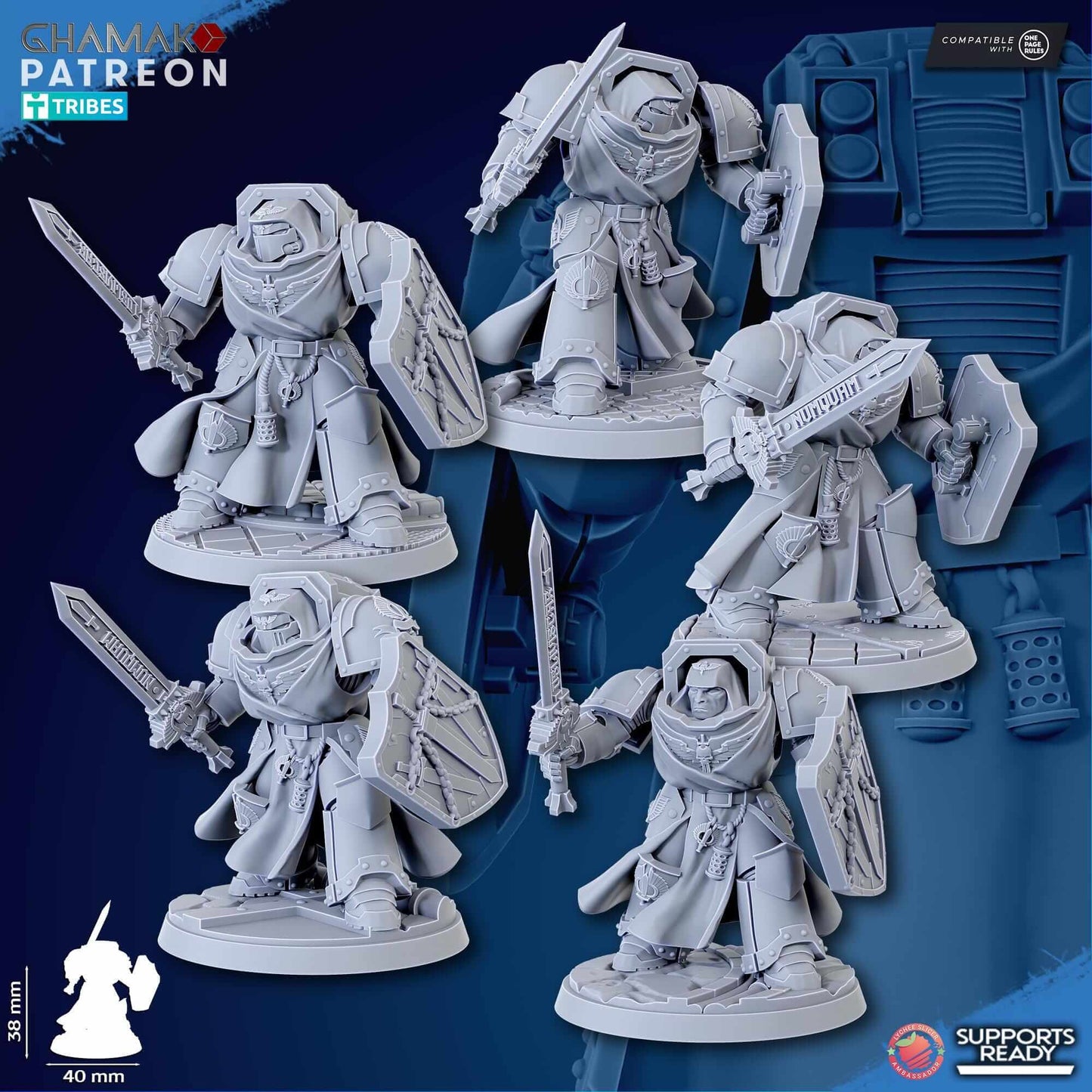 Crusaders of Death - Ghamak Miniatures Grimdark Void Marines