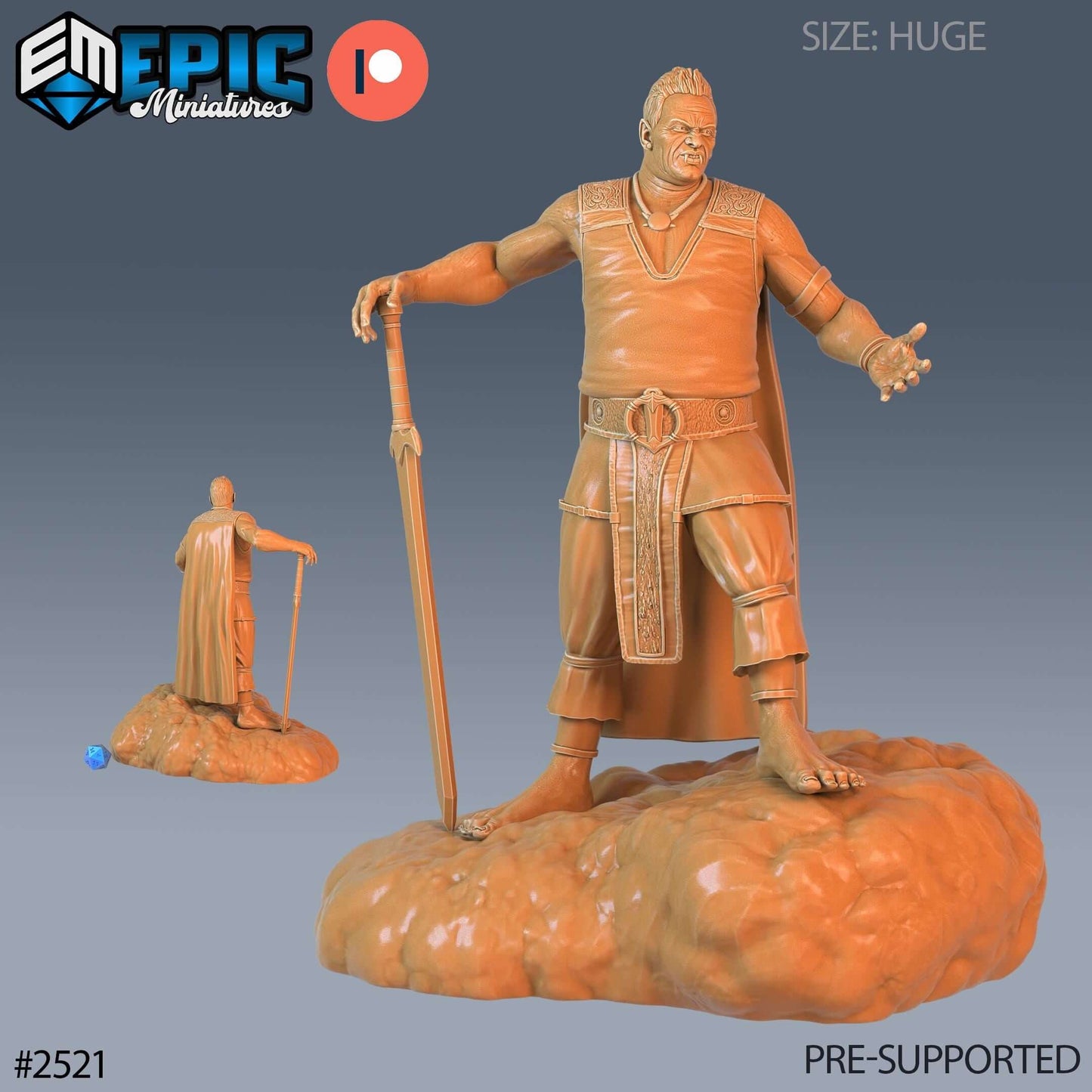 Cloud Giant Male - D&D Epic Miniatures   and Dragons