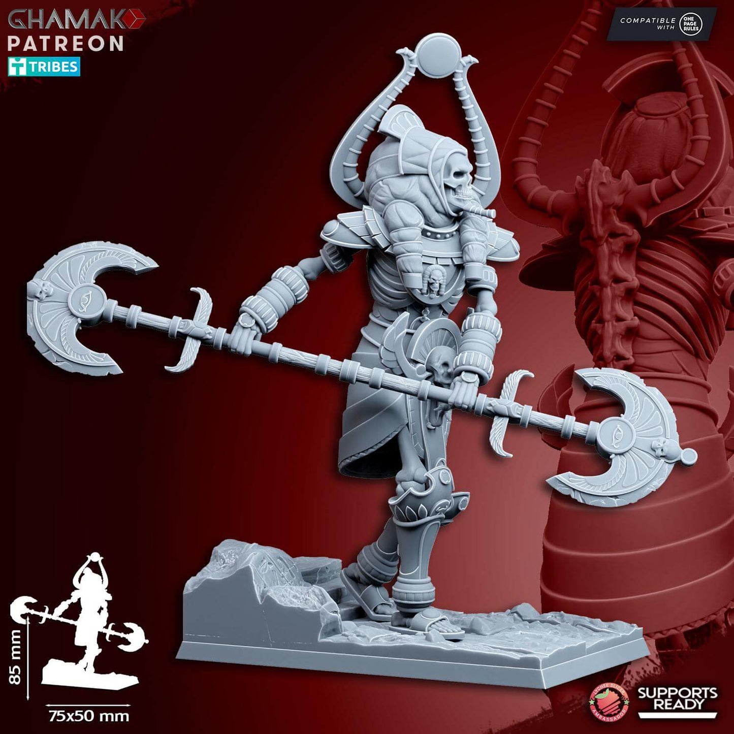 Nomarch Colossus - Kings of the Lost Tombs - Miniatures by Ghamak