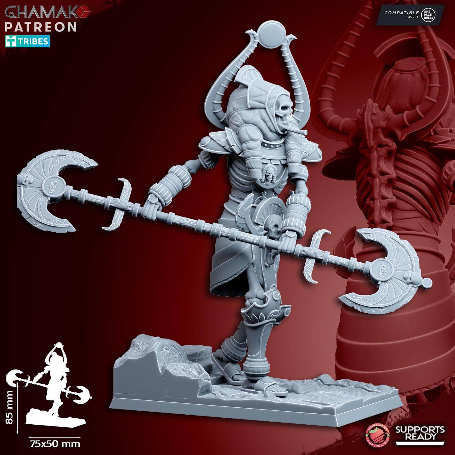 Nomarch Colossus - Kings of the Lost Tombs - Miniatures by Ghamak
