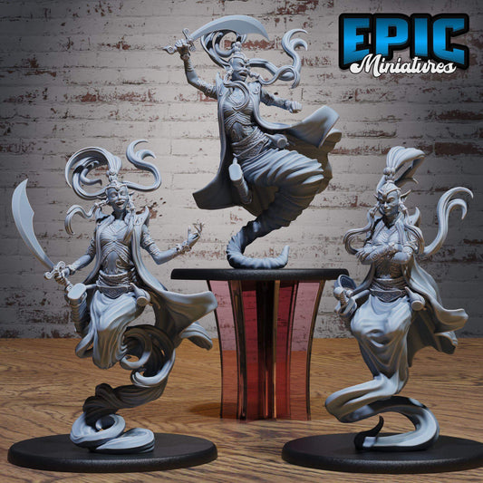 Djinni Female Set - D&D Epic Miniatures   and Dragons