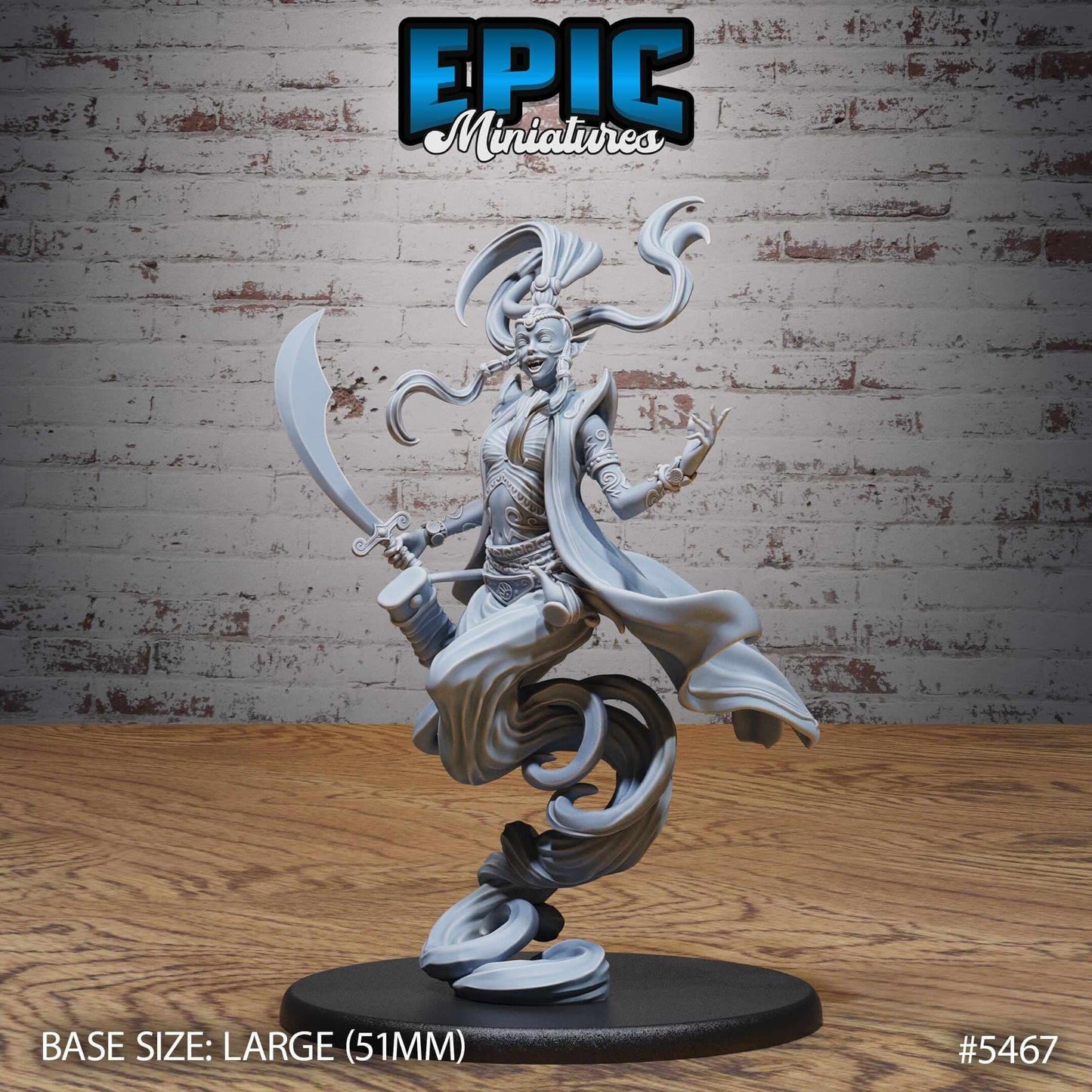 Djinni Female Set - Epic Miniatures - Dungeons and Dragons