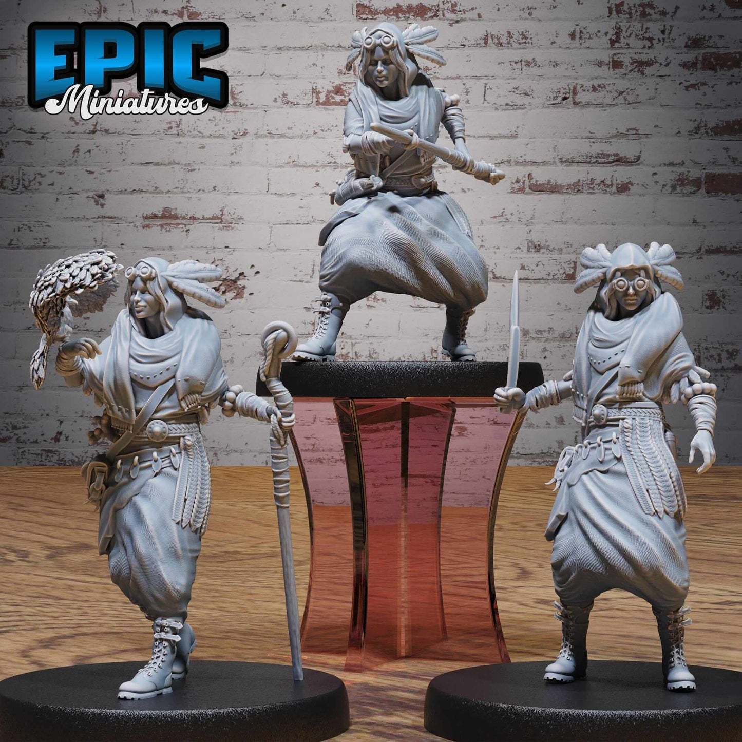 Desert Druid Set - D&D Epic Miniatures   and Dragons