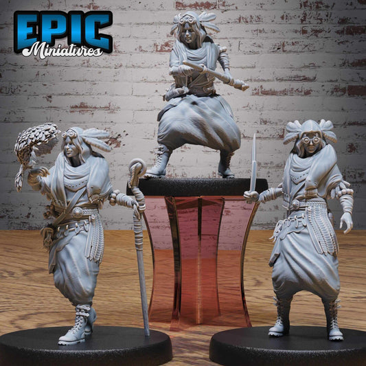 Desert Druid Set - D&D Epic Miniatures   and Dragons