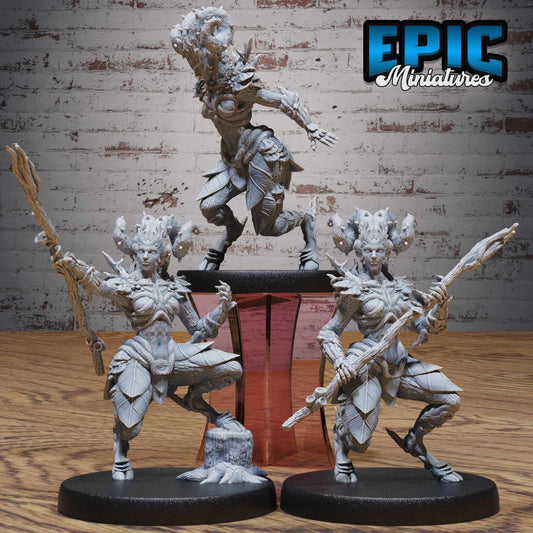 Tree Dryad Set - Epic Miniatures - Dungeons and Dragons