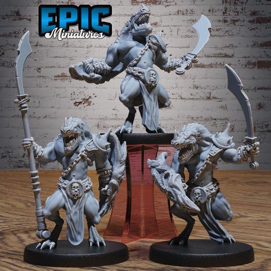 Blue Dragonspawn Set - Epic Miniatures - Dungeons and Dragons