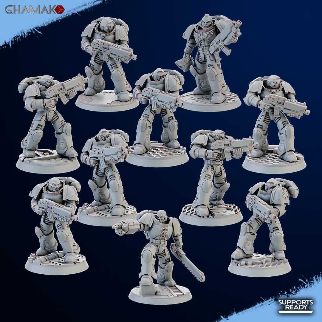 Imperator's Militum Rifle - Ghamak Miniatures Grimdark Void Marines