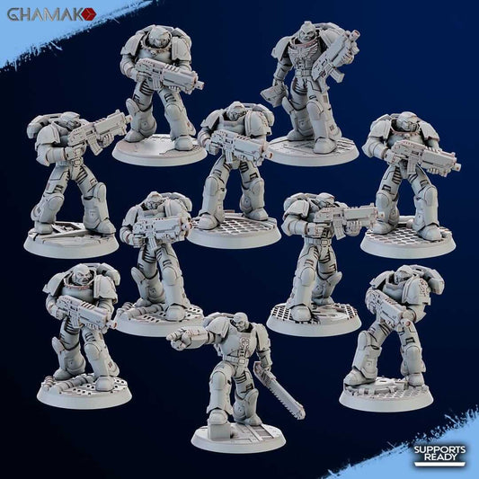Imperator's Militum Rifle - Ghamak Miniatures Grimdark Void Marines