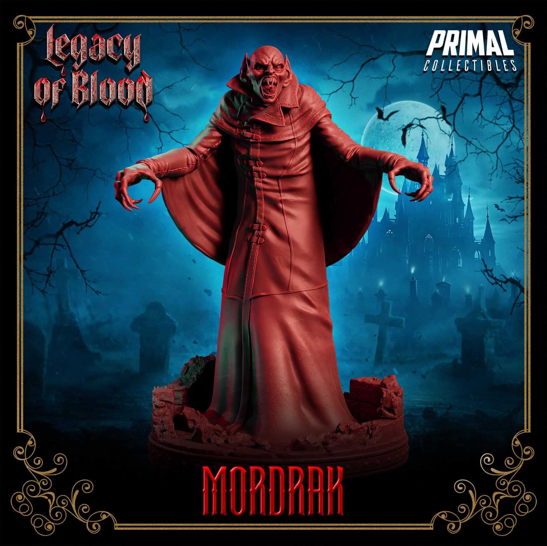 Mordrak - Legacy of Blood 3D Printed Resin RPG/Tabletop/Boardgames Miniature Primal Collectibles