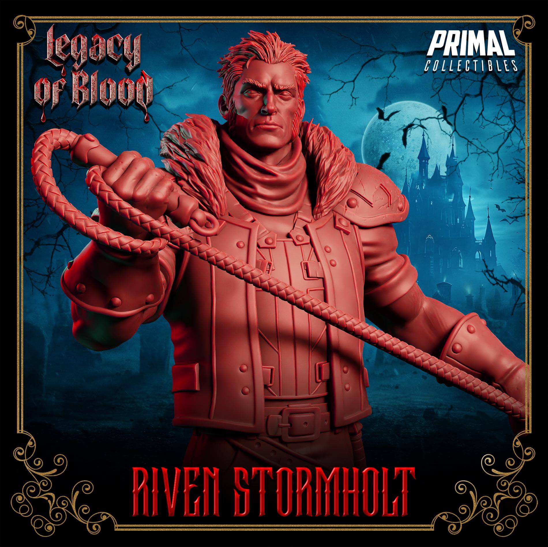 Riven Stormholt - Legacy of Blood 3D Printed Resin RPG/Tabletop/Boardgames Miniature Primal Collectibles