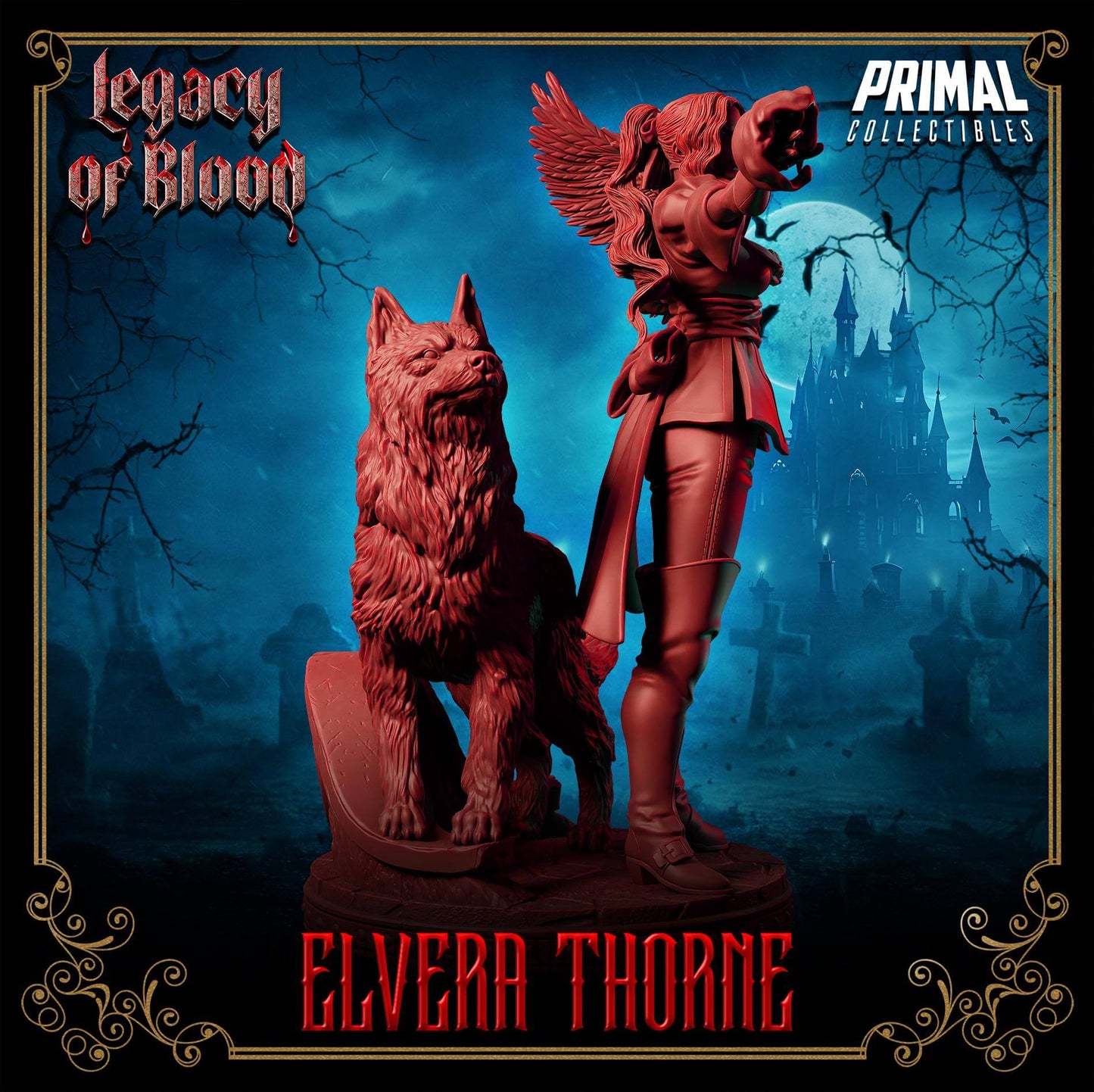 Elvera Thorne - Legacy of Blood 3D Printed Resin RPG/Tabletop/Boardgames Miniature Primal Collectibles