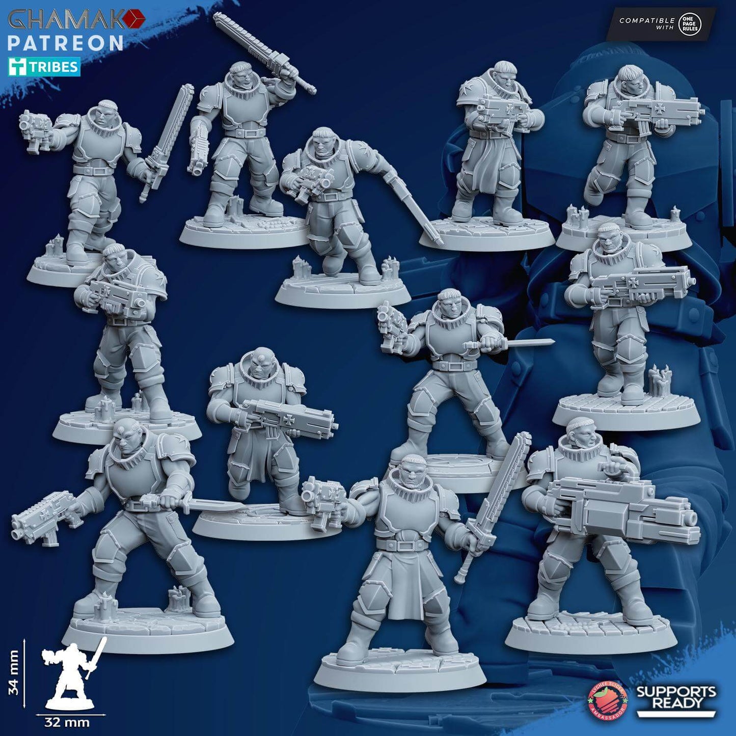 Acolytes - Ghamak Miniatures Grimdark Void Marines