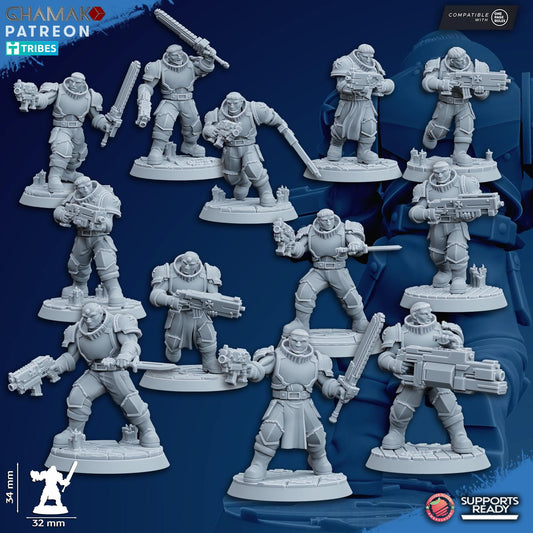 Acolytes - Ghamak Miniatures Grimdark Void Marines