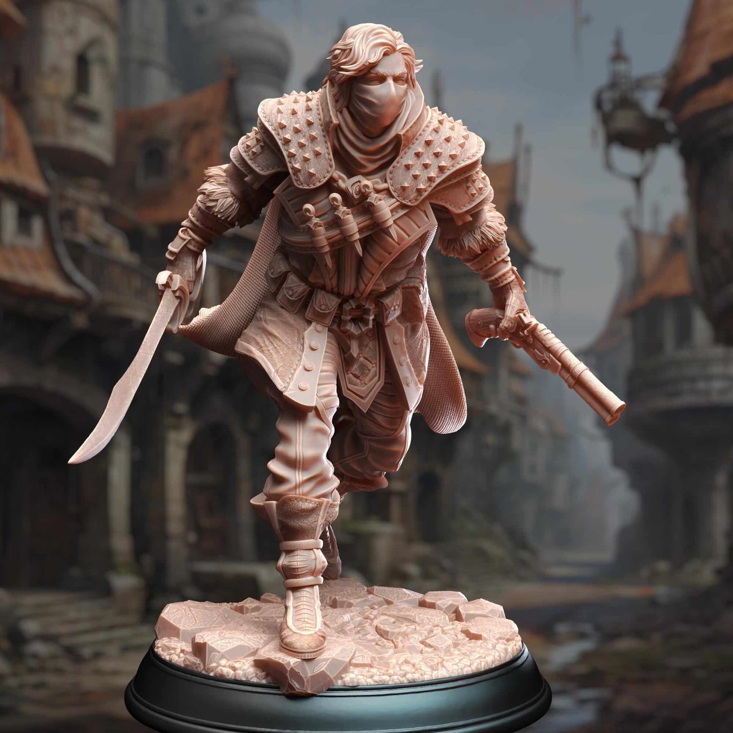Bandit Boss - Derrick the Fin - 3D Printed Resin RPG/Tabletop/Boardgames Miniature DM Stash