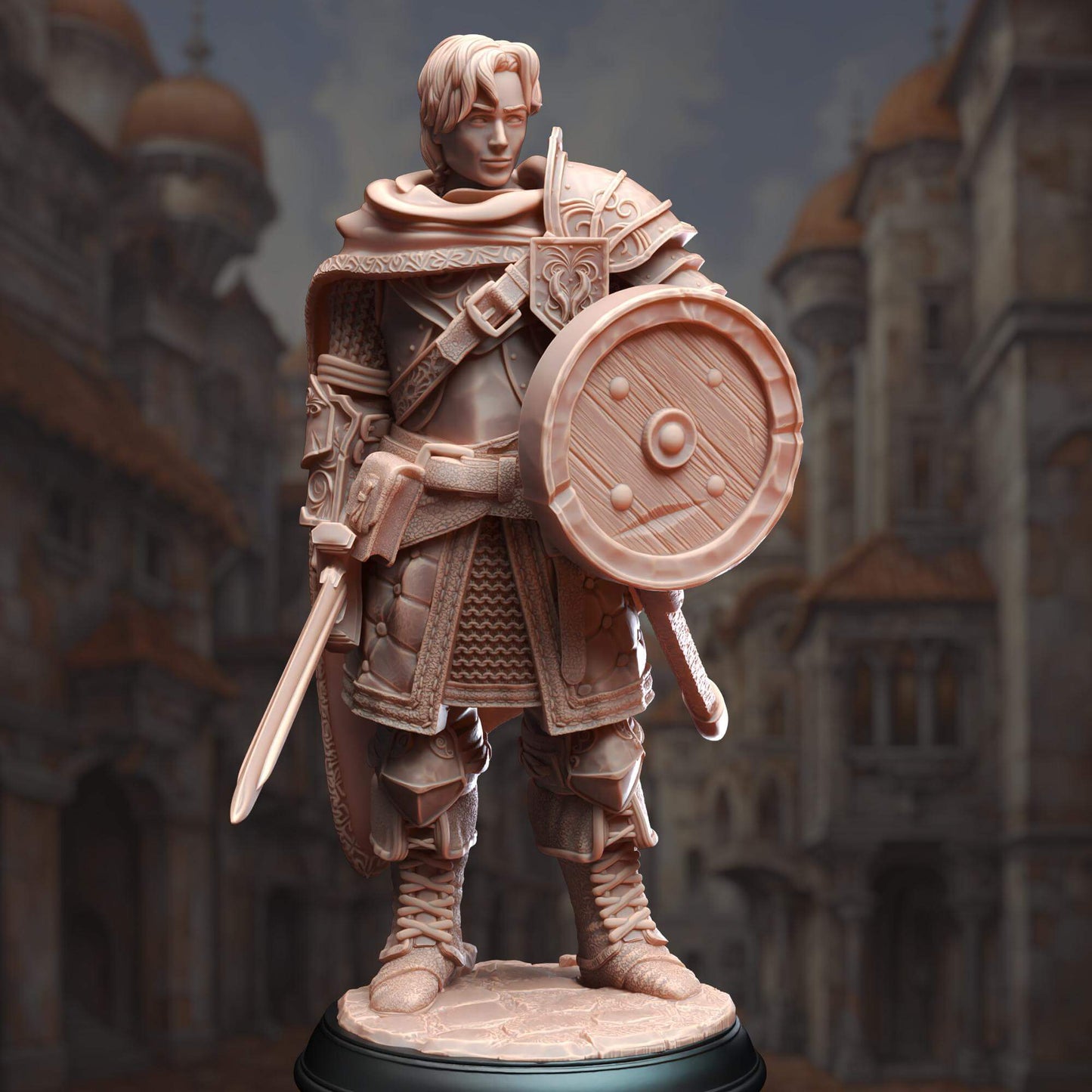 Human Fighter - Arion Midrun - 3D Printed Resin RPG/Tabletop/Boardgames Miniature DM Stash