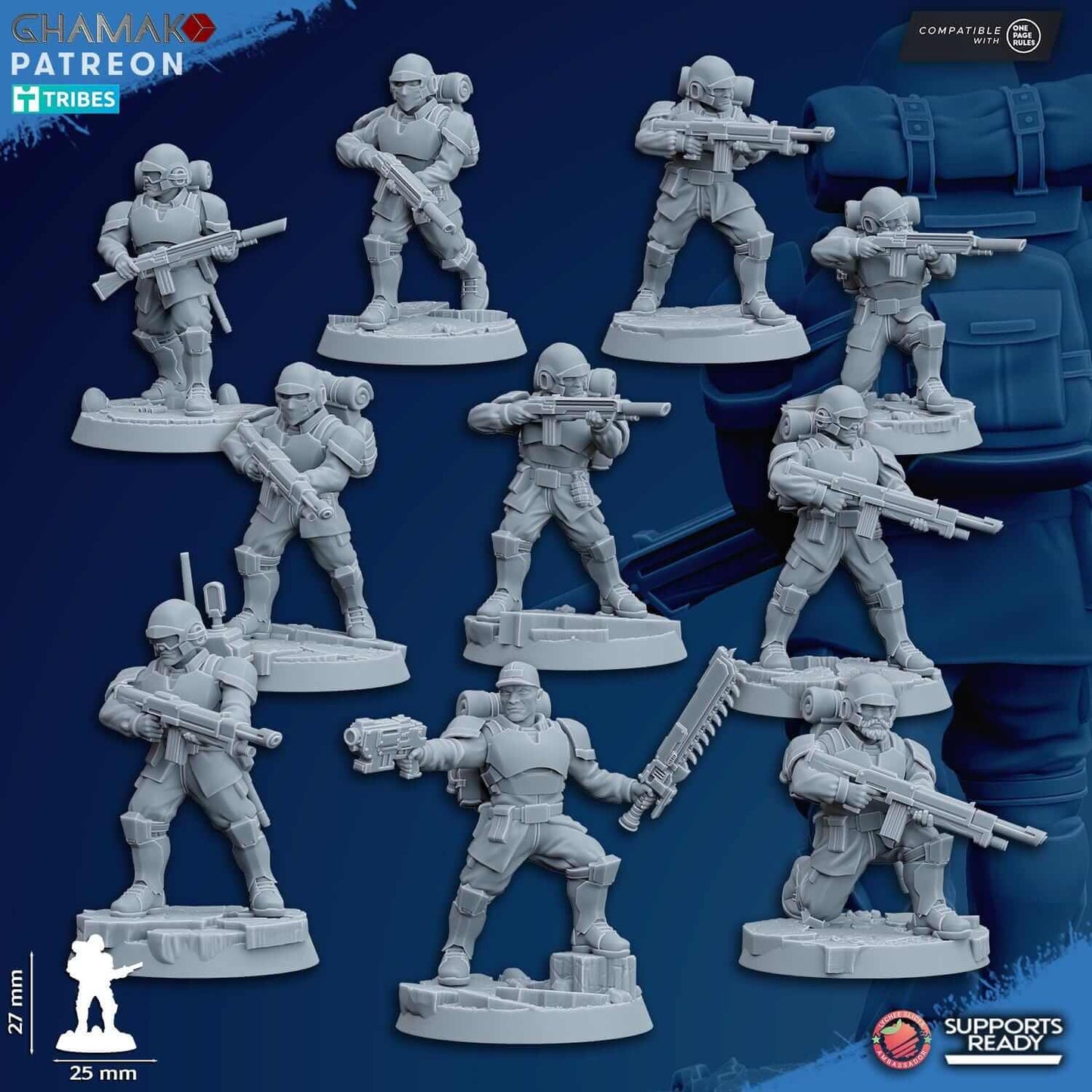 Assault Troops - Imperial Guard Proxy - Ghamak Miniatures