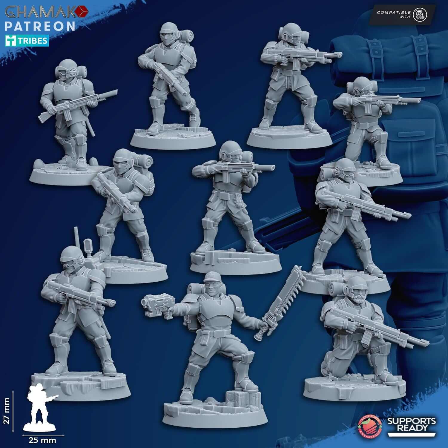 Assault Troops - Imperial Guard Proxy - Ghamak Miniatures