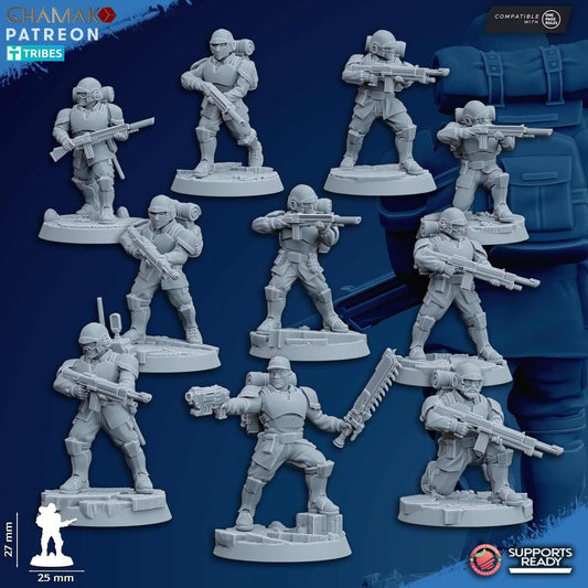 Assault Troops - Imperial Guard Proxy - Ghamak Miniatures