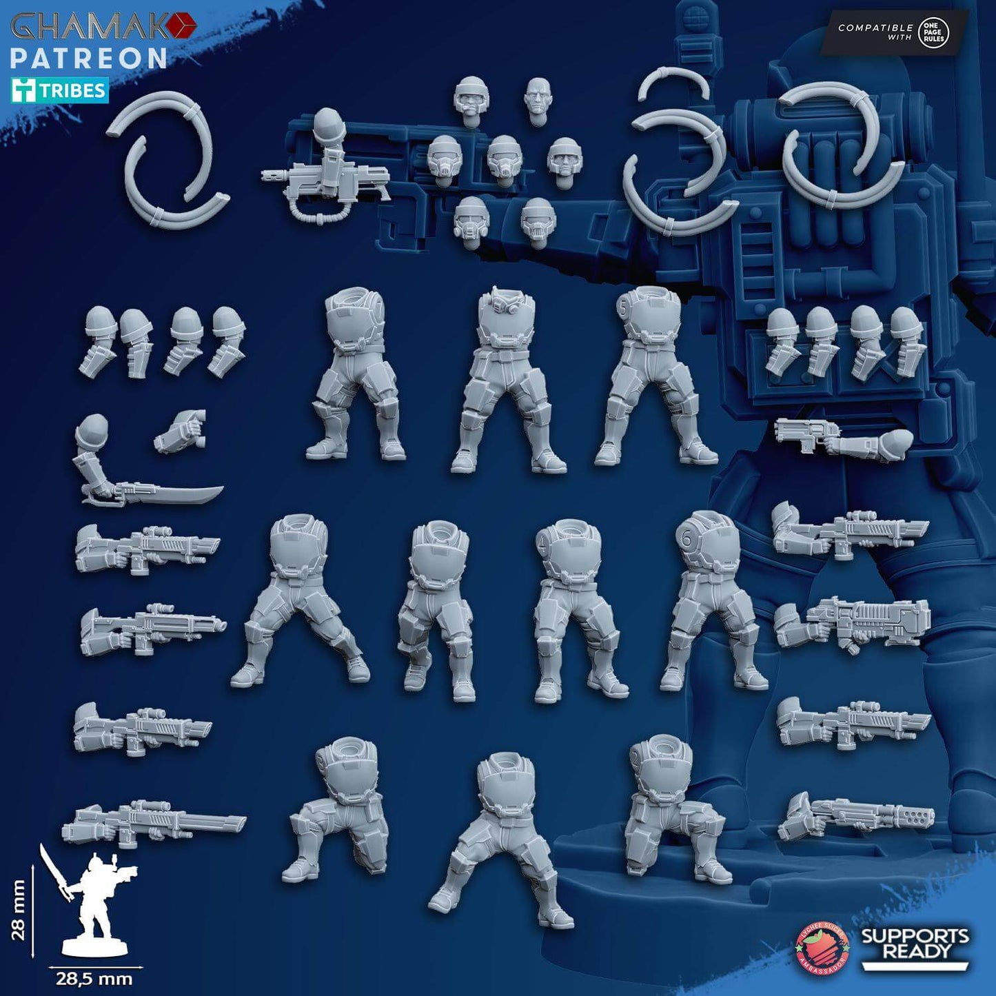 Grenadiers - Heavy Weapons - Imperial Guard Proxy - Ghamak Miniatures