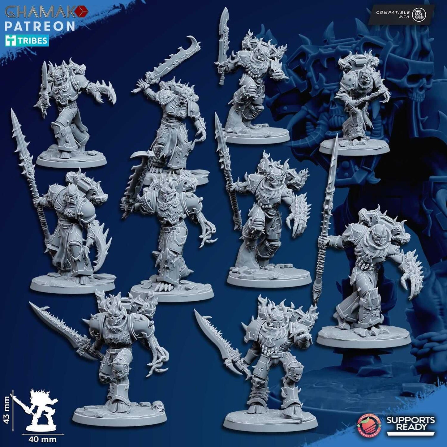 Corrupted Militum - Possessed Void Marines - Ghamak Miniatures