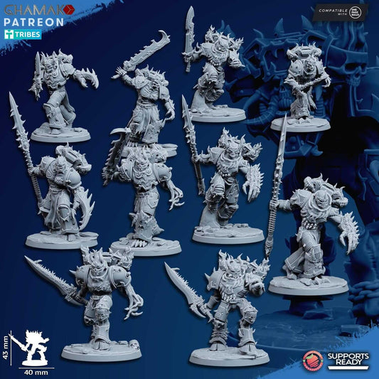 Corrupted Militum - Possessed Void Marines - Ghamak Miniatures
