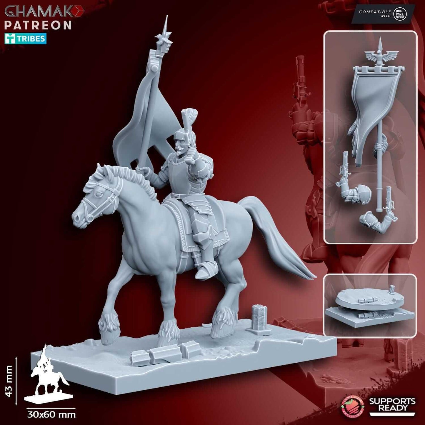 Mounted Pisoliers - Miniatures by Ghamak