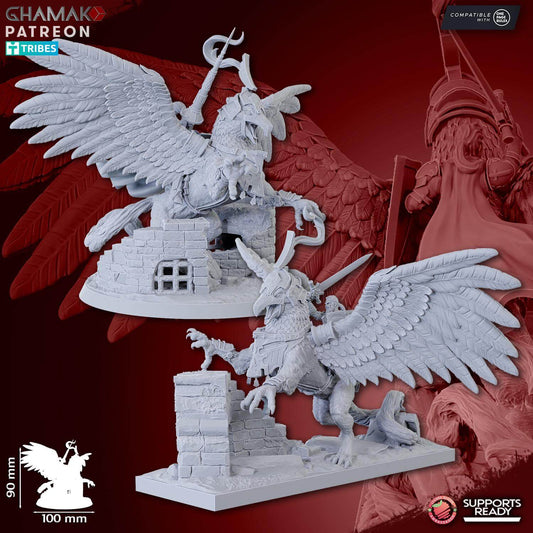 Duke on Gryphon - Miniatures by Ghamak