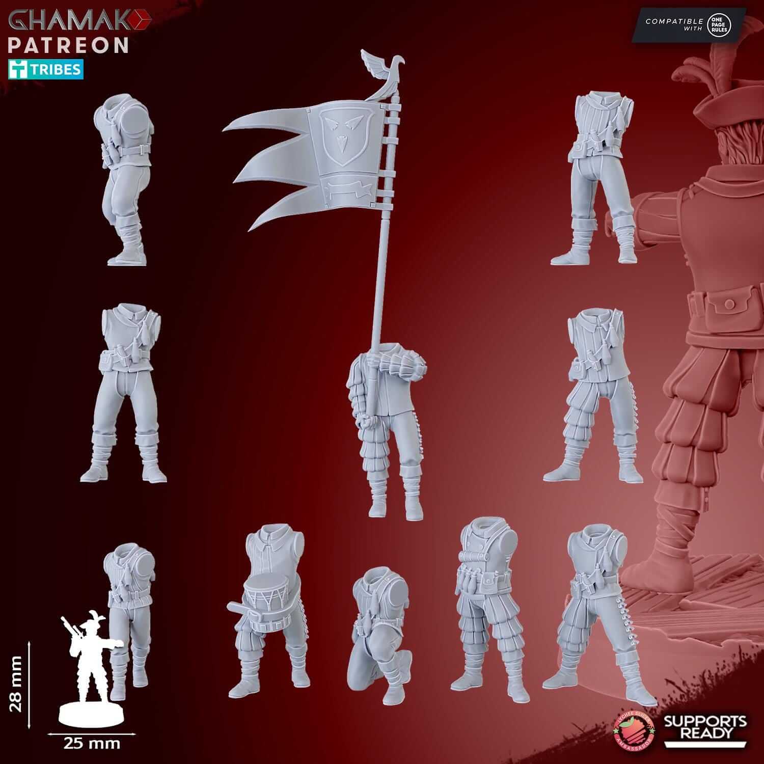 Empire Arquebusiers - Empire Proxy - Ghamak Miniatures