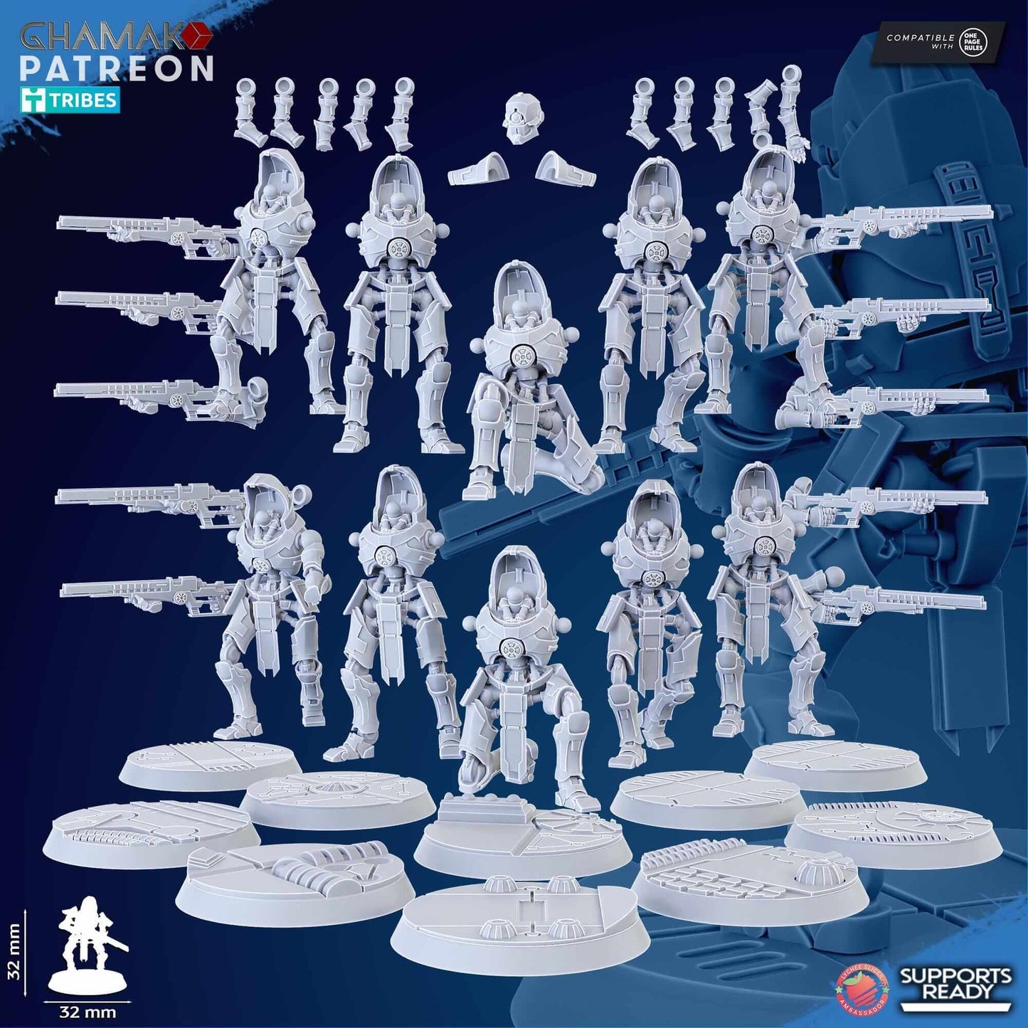 Deathmark Snipers - Necron Proxy - Ghamak Miniatures