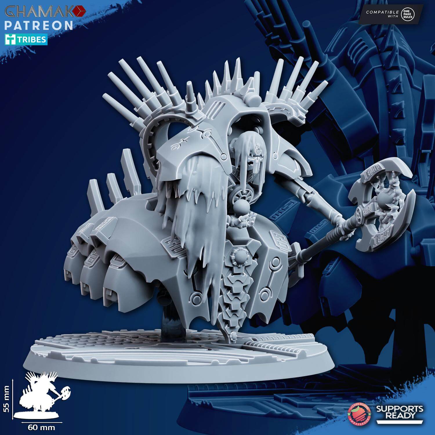 Undying Flying Lord - Necron Proxy - Ghamak Miniatures