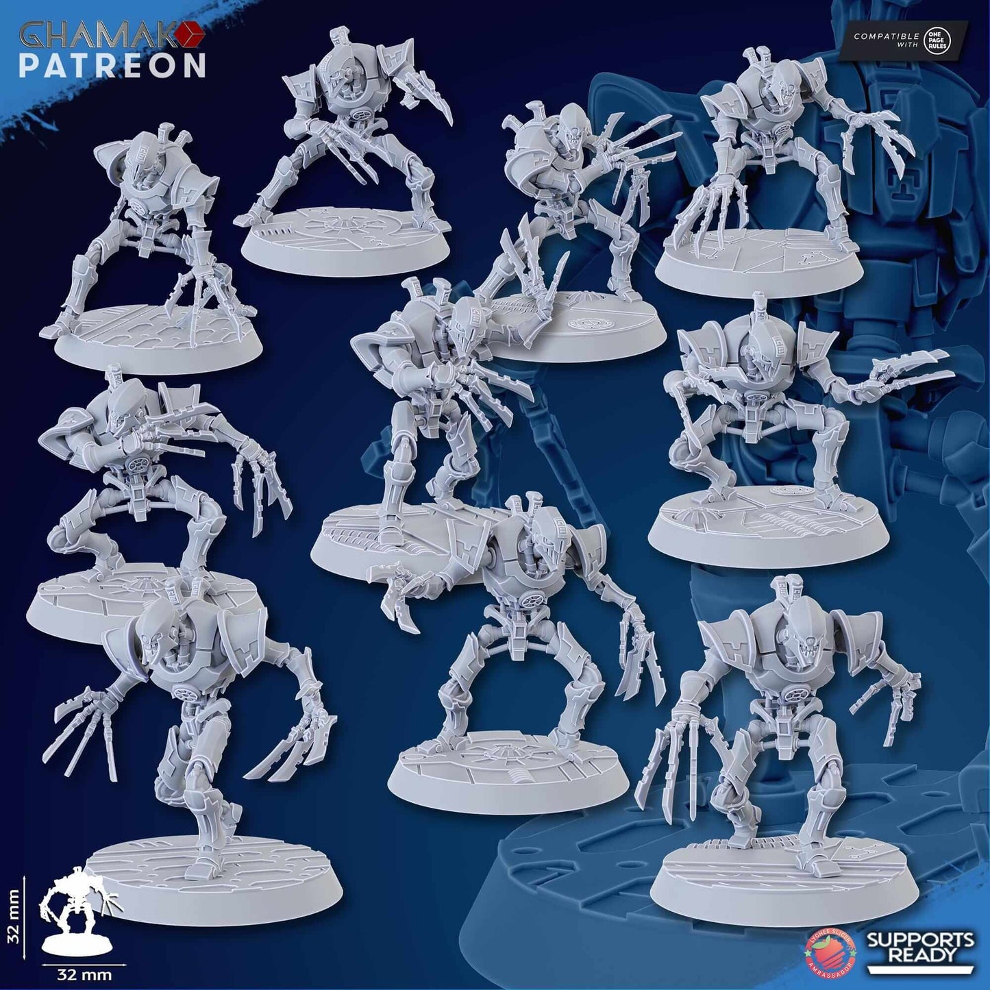 Undying Rippers - Necron Proxy - Ghamak Miniatures