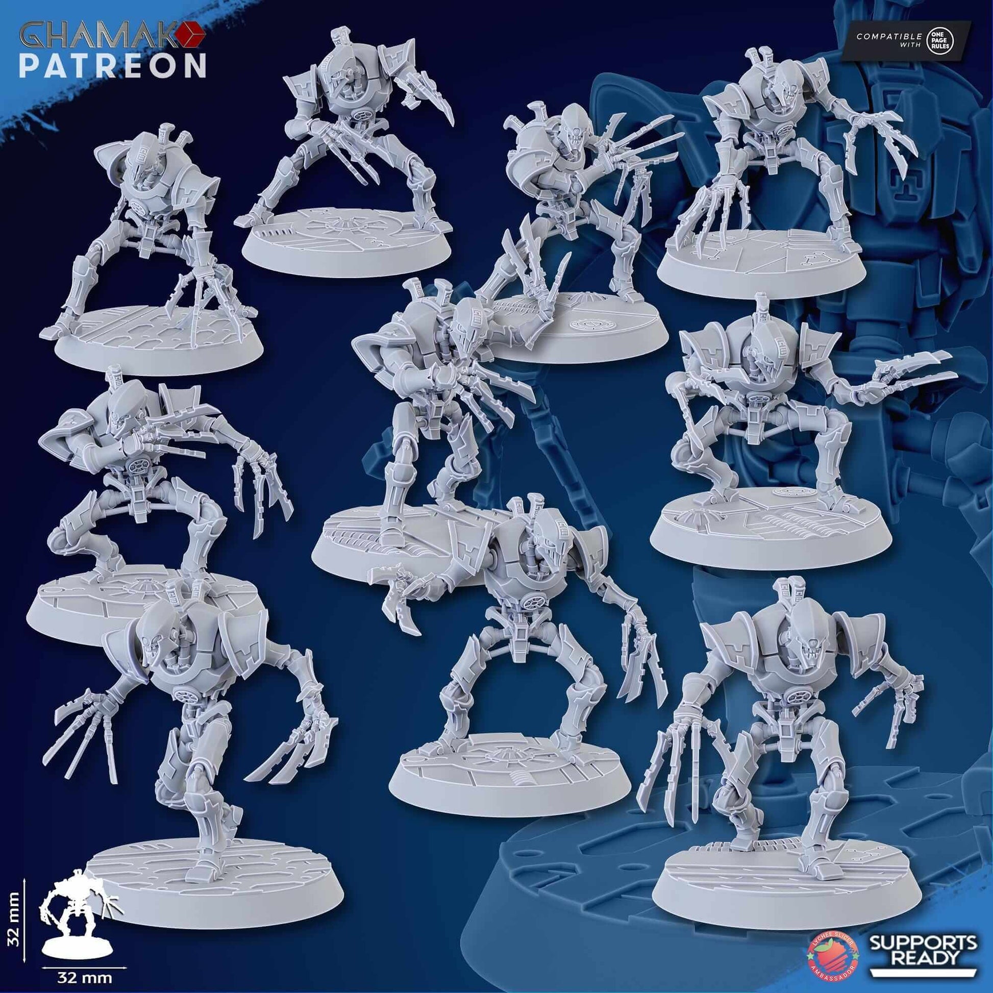 Undying Rippers - Necron Proxy - Ghamak Miniatures