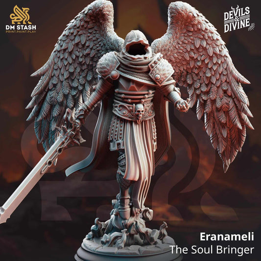 Soulreaper Angel - Eranemeli the Soulbringer - 3D Printed Resin RPG/Tabletop/Boardgames Miniature DM Stash