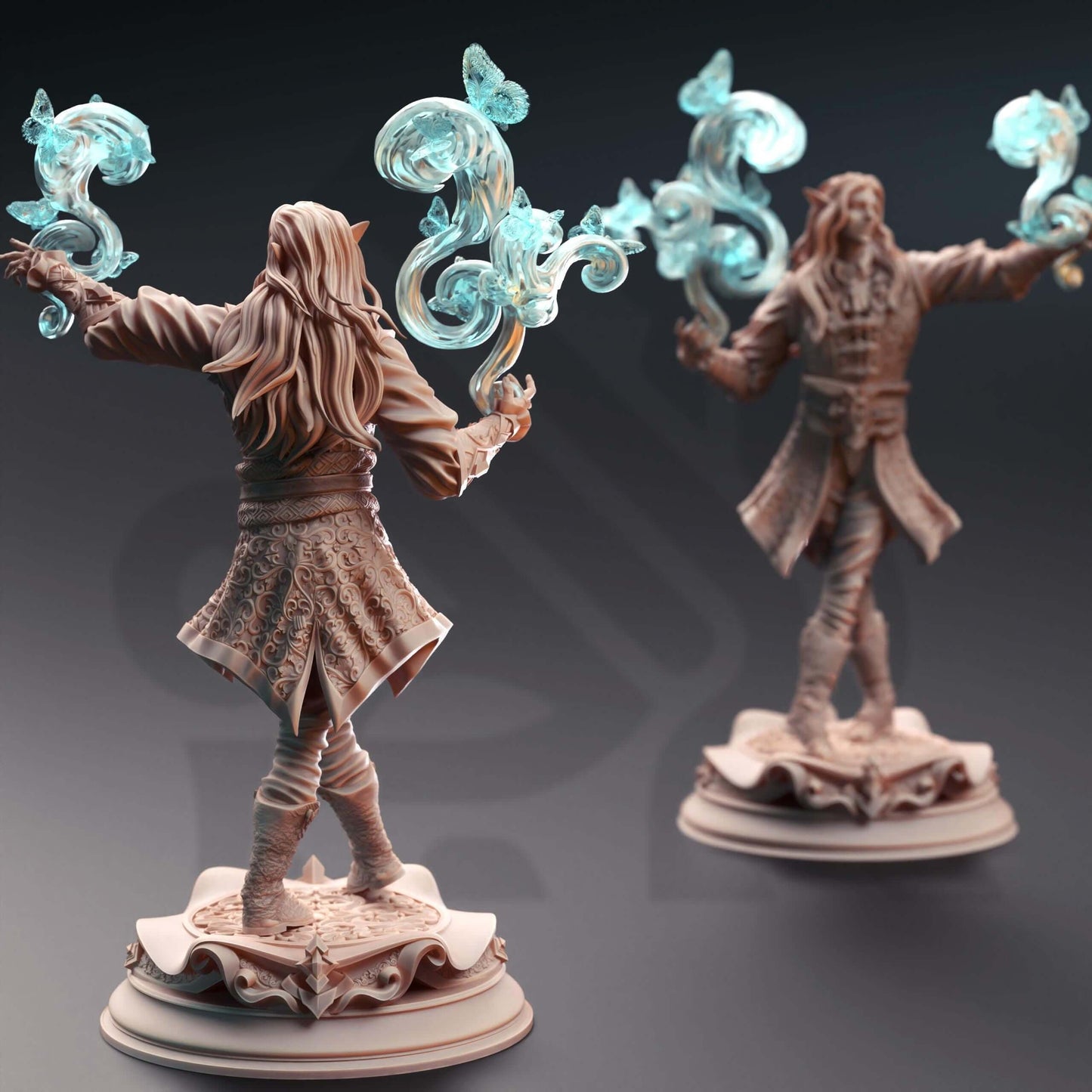 Elven Enchanting Sorcerer - Thalorad Goldhand - 3D Printed Resin RPG/Tabletop/Boardgames Miniature DM Stash