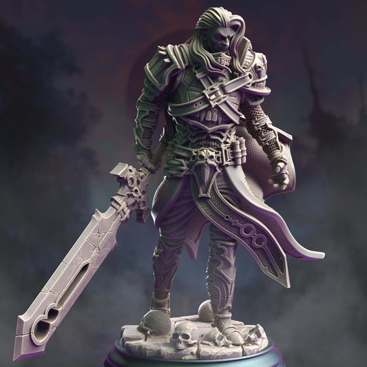 Vampire Knight - Ser Gaston - 3D Printed Resin RPG/Tabletop/Boardgames Miniature DM Stash