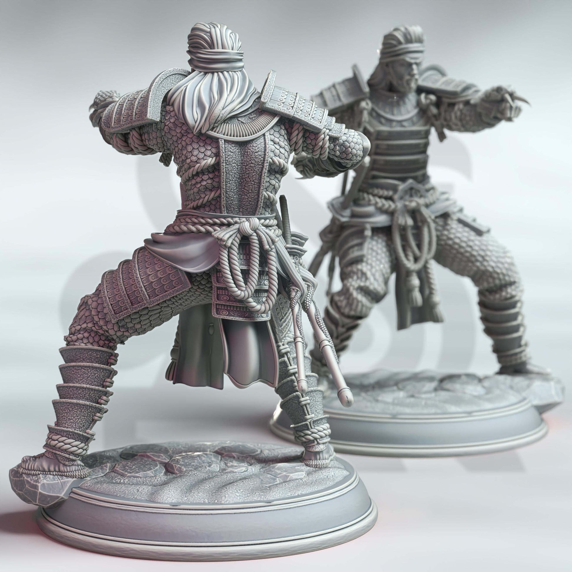 Samurai of the Serpent - Kazuhira Orochi - 3D Printed Resin RPG/Tabletop/Boardgames Miniature DM Stash