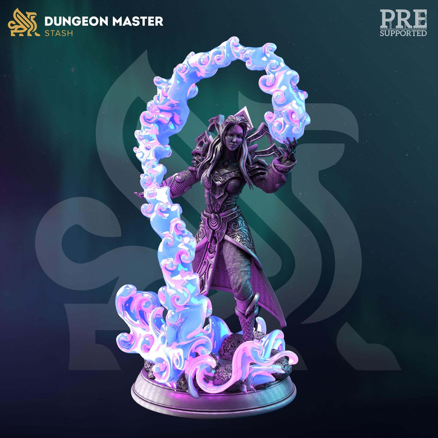 High Elf Sorceress - Irivyl - 3D Printed Resin RPG/Tabletop/Boardgames Miniature DM Stash