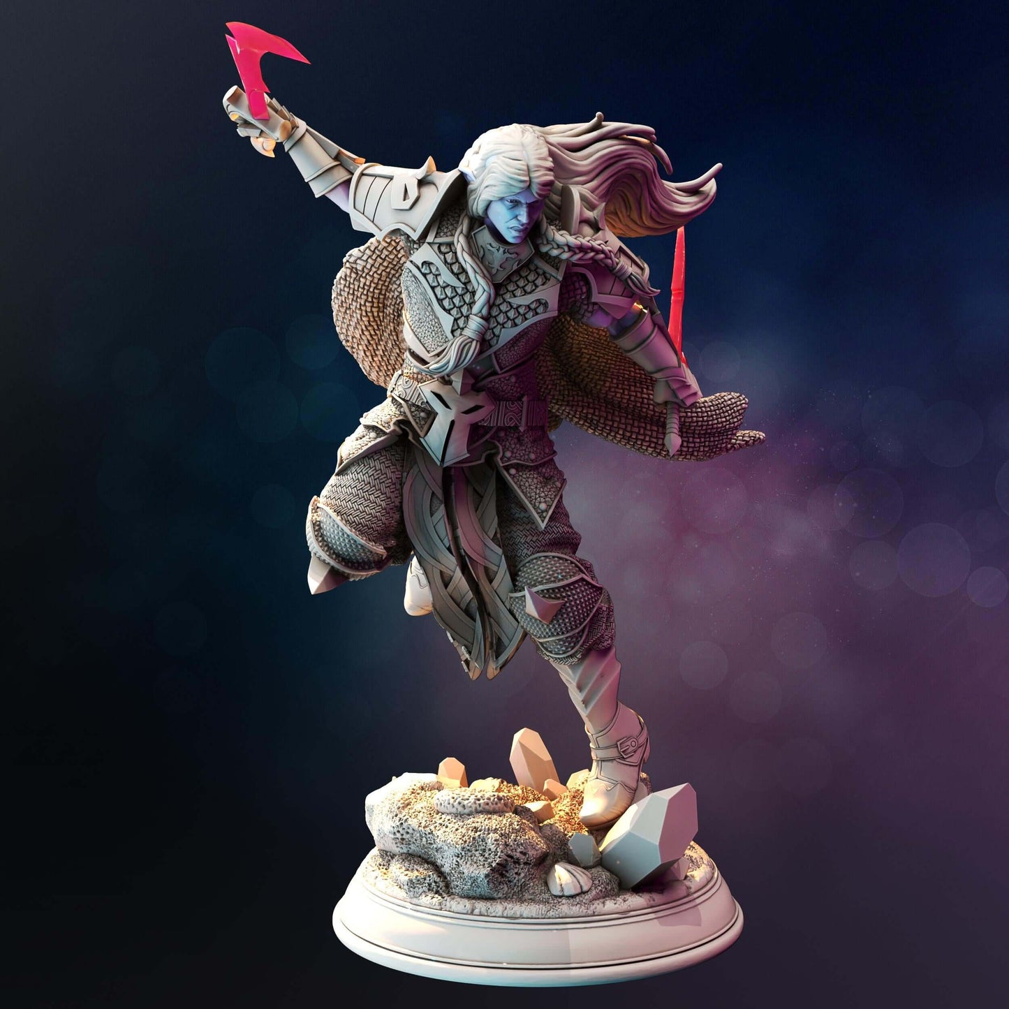 Drow Underdark Ranger - Xandir - 3D Printed Resin RPG/Tabletop/Boardgames Miniature DM Stash