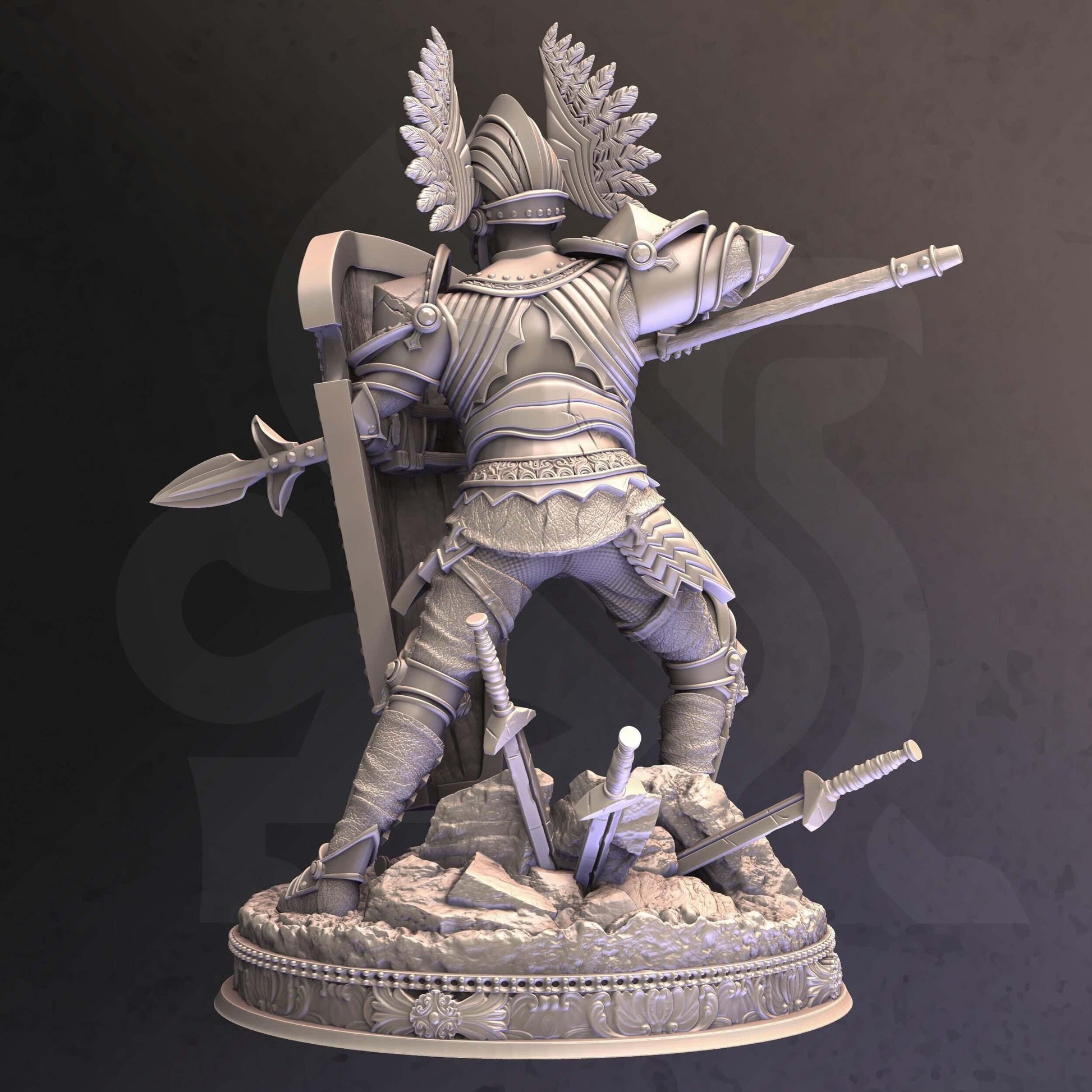 Tower Guard - Eridius Falx - 3D Printed Resin RPG/Tabletop/Boardgames Miniature DM Stash