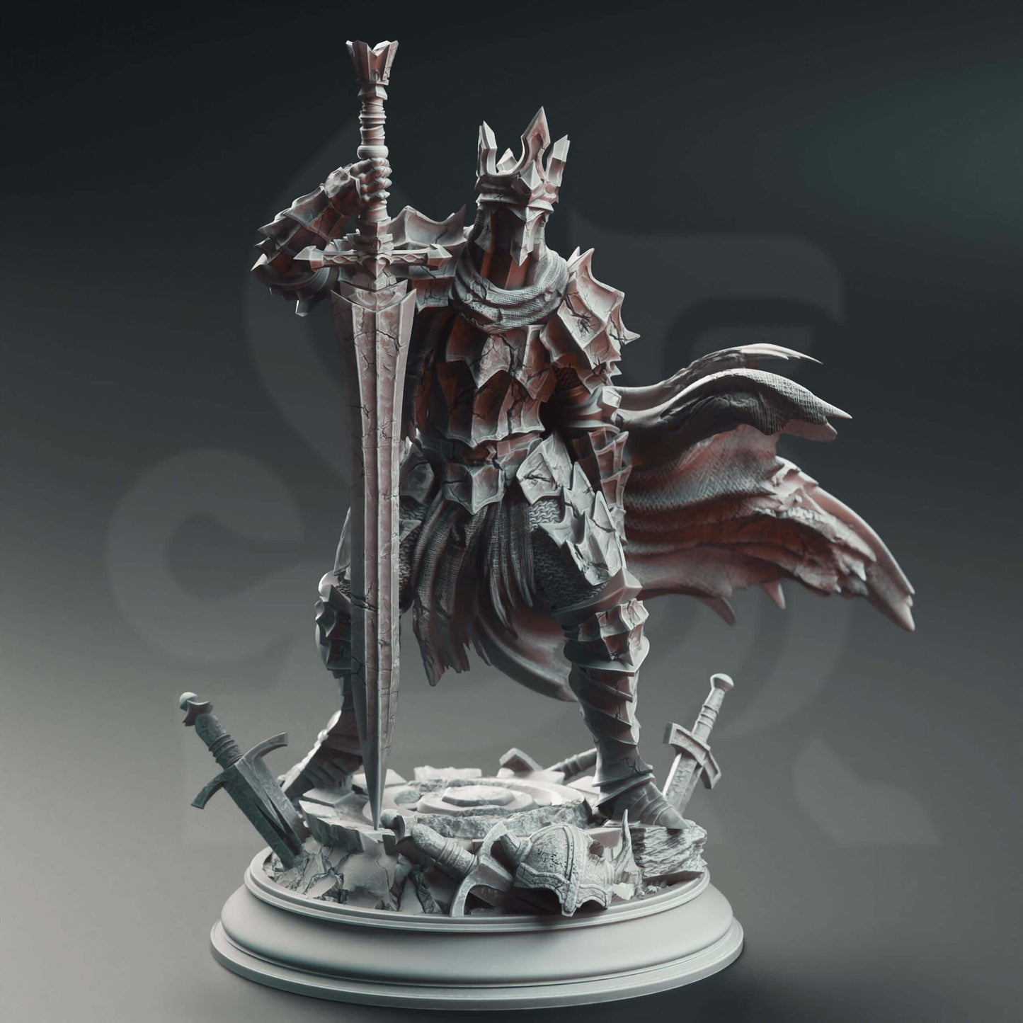 Void Knight - Ser Elias the Forgotten - 3D Printed Resin RPG/Tabletop/Boardgames Miniature DM Stash