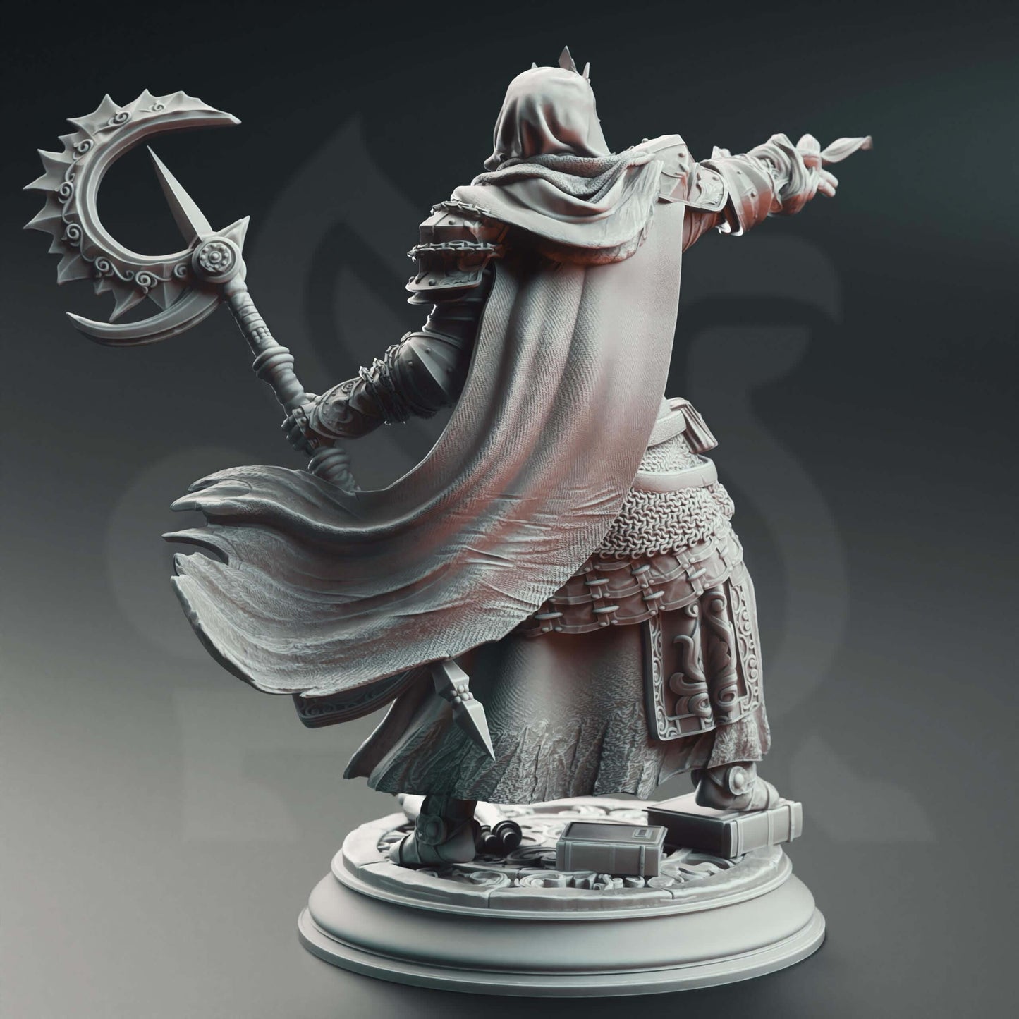 Psionic Spell Knight - Bastian the Everknowing - 3D Printed Resin RPG/Tabletop/Boardgames Miniature DM Stash