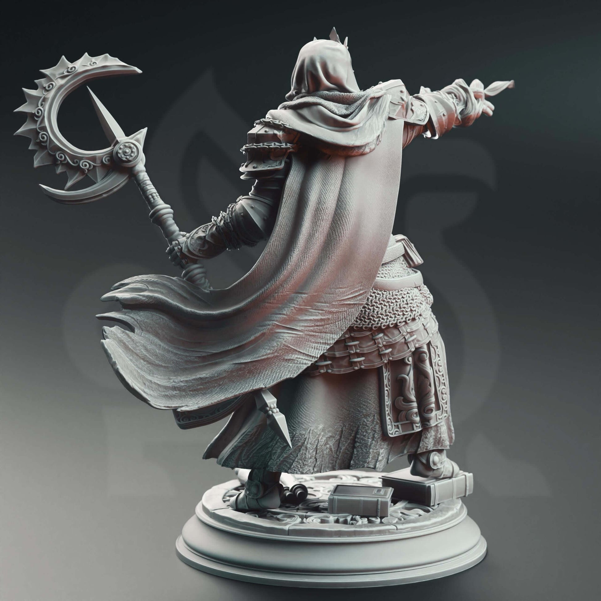 Psionic Spell Knight - Bastian the Everknowing - 3D Printed Resin RPG/Tabletop/Boardgames Miniature DM Stash