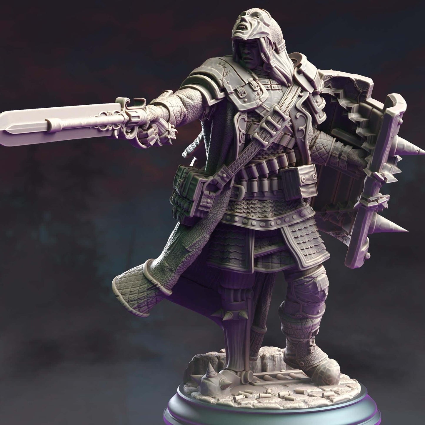 Veteran Vampire Hunter - Dane - 3D Printed Resin RPG/Tabletop/Boardgames Miniature DM Stash
